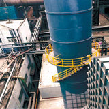 Steel plant exhaust pipe network system